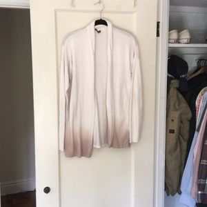 Lilla P open front ombré cardigan
